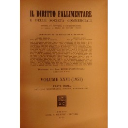 Il Diritto Fallimentare e delle società commerciali.