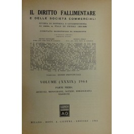 Il Diritto Fallimentare e delle società commerciali.