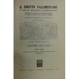 Il Diritto Fallimentare e delle società commerciali.