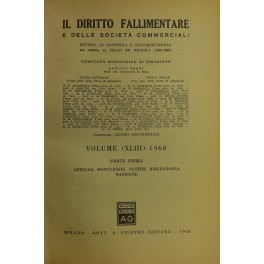 Il Diritto Fallimentare e delle società commerciali.