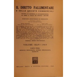 Il Diritto Fallimentare e delle società commerciali.