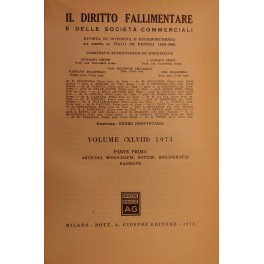 Il Diritto Fallimentare e delle società commerciali.