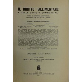 Il Diritto Fallimentare e delle società commerciali.