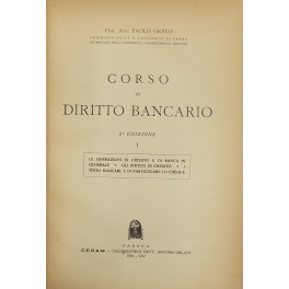 Corso di diritto bancario