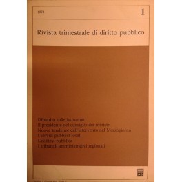 Rivista trimestrale di diritto pubblico.