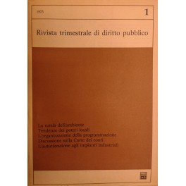 Rivista trimestrale di diritto pubblico