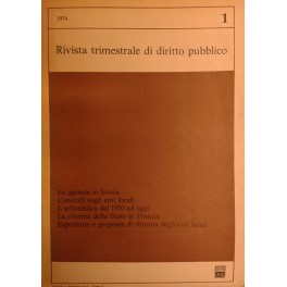 Rivista trimestrale di diritto pubblico.