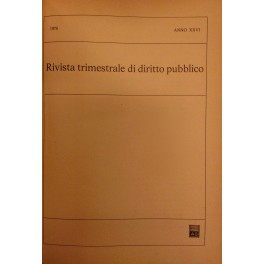 Rivista trimestrale di diritto pubblico.