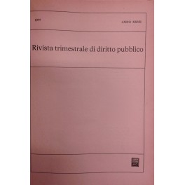 Rivista trimestrale di diritto pubblico.