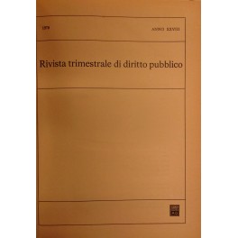 Rivista trimestrale di diritto pubblico.