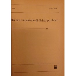 Rivista trimestrale di diritto pubblico.