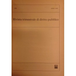 Rivista trimestrale di diritto pubblico.