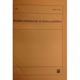 Rivista trimestrale di diritto pubblico