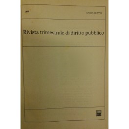 Rivista trimestrale di diritto pubblico