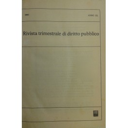 Rivista trimestrale di diritto pubblico.