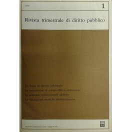 Rivista trimestrale di diritto pubblico.