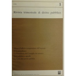 Rivista trimestrale di diritto pubblico.