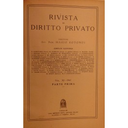 Rivista di diritto privato. Diretta da Mario Rotondi