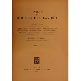 Rivista di diritto del lavoro