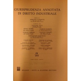 Giurisprudenza annotata di diritto industriale