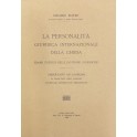 La personalità giuridica internazionale della chiesa