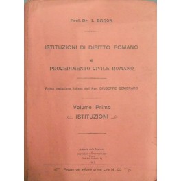 Istituzioni di diritto romano e procedimento civile romano