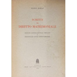 Scritti di diritto matrimoniale