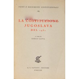 La Costituzione Jugoslava del 1931