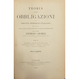 Teoria delle obbligazioni nel diritto moderno italiano