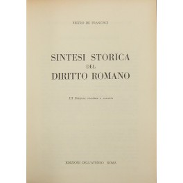 Sintesi storica del Diritto Romano