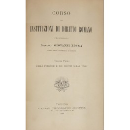 Corso di instituzioni di diritto romano