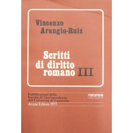 Scritti di diritto romano. Vol. III