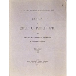 Lezioni di diritto marittimo. 