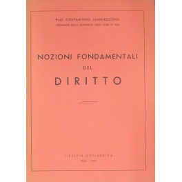 Nozioni fondamentali del diritto