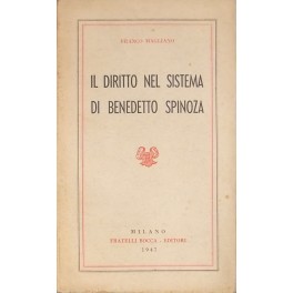 Il diritto nel sistema di Benedetto Spinoza