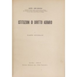 Istituzioni di diritto agrario