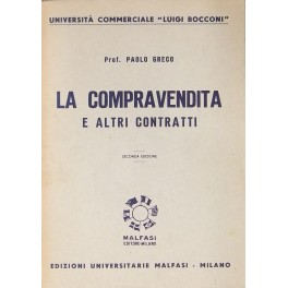 La compravendita e altri contratti