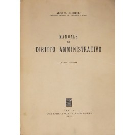 Manuale di diritto amministrativo