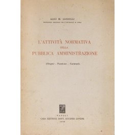 L'attività normativa della pubblica amministrazione