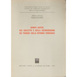 Spunti critici sul riscatto e sulla retrocessione