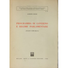 Programma di governo e regime parlamentare. 