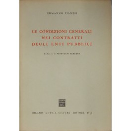 Le condizioni generali nei contratti degli enti pubblici