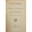 L'alienabilità questioni di diritto e di giurisprudenza.