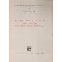 Norme costituzionali sulla energia nell'ordinamento regionale