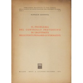 Il problema del controllo preventivo di legittimità