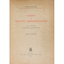 Corso di diritto amministrativo. 