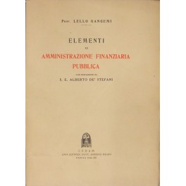 Elementi di amministrazione finanziaria pubblica