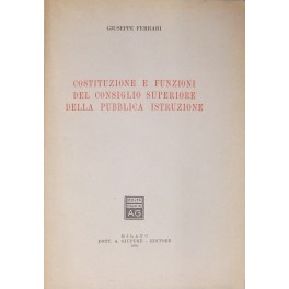 Costituzione e funzioni del consiglio 