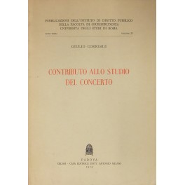 Contributo allo studio del concerto