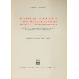 Sovranità dello Stato e autonomia della Chiesa nella Costituzione